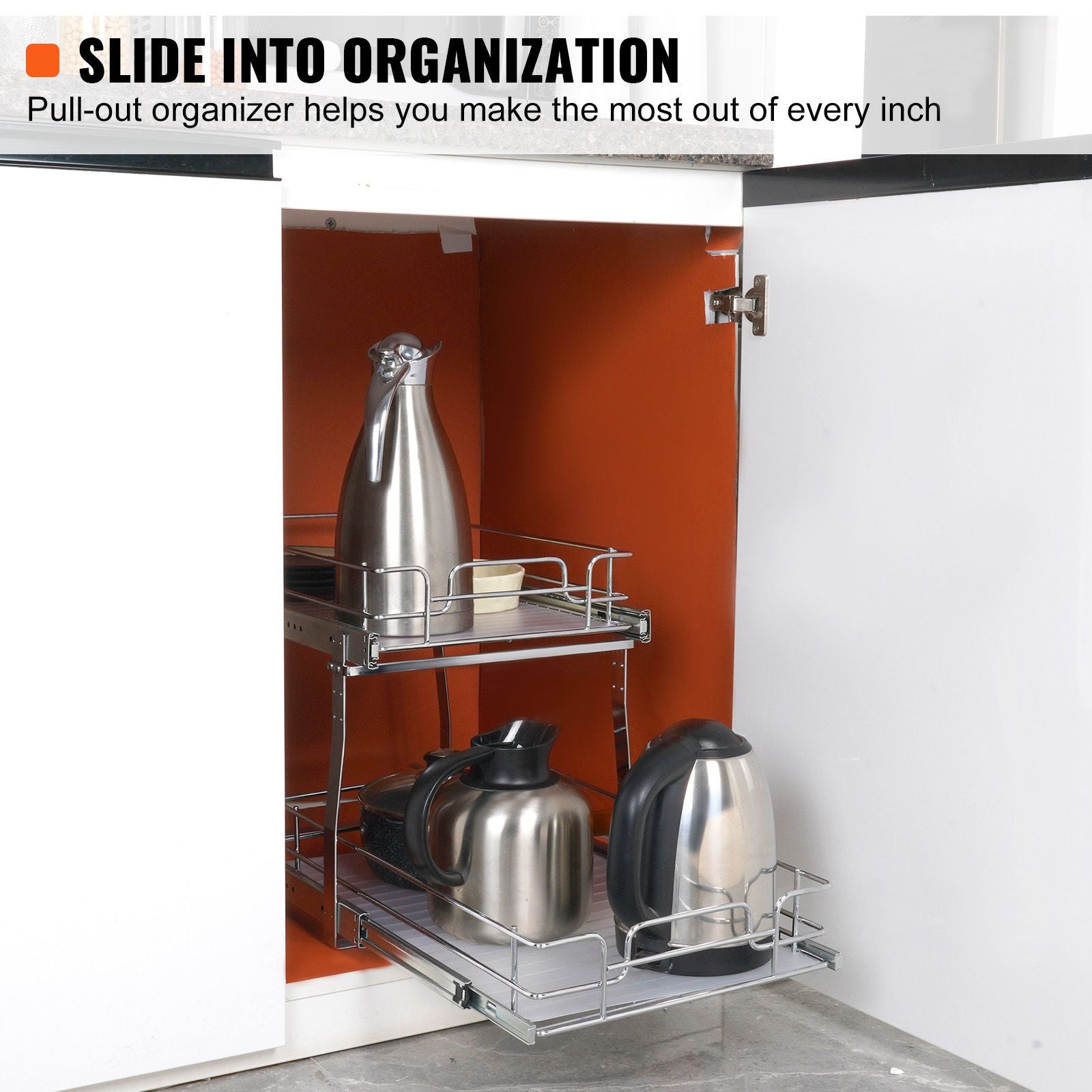 VEVOR Two-Tier Pull-Out Cabinet Organizer