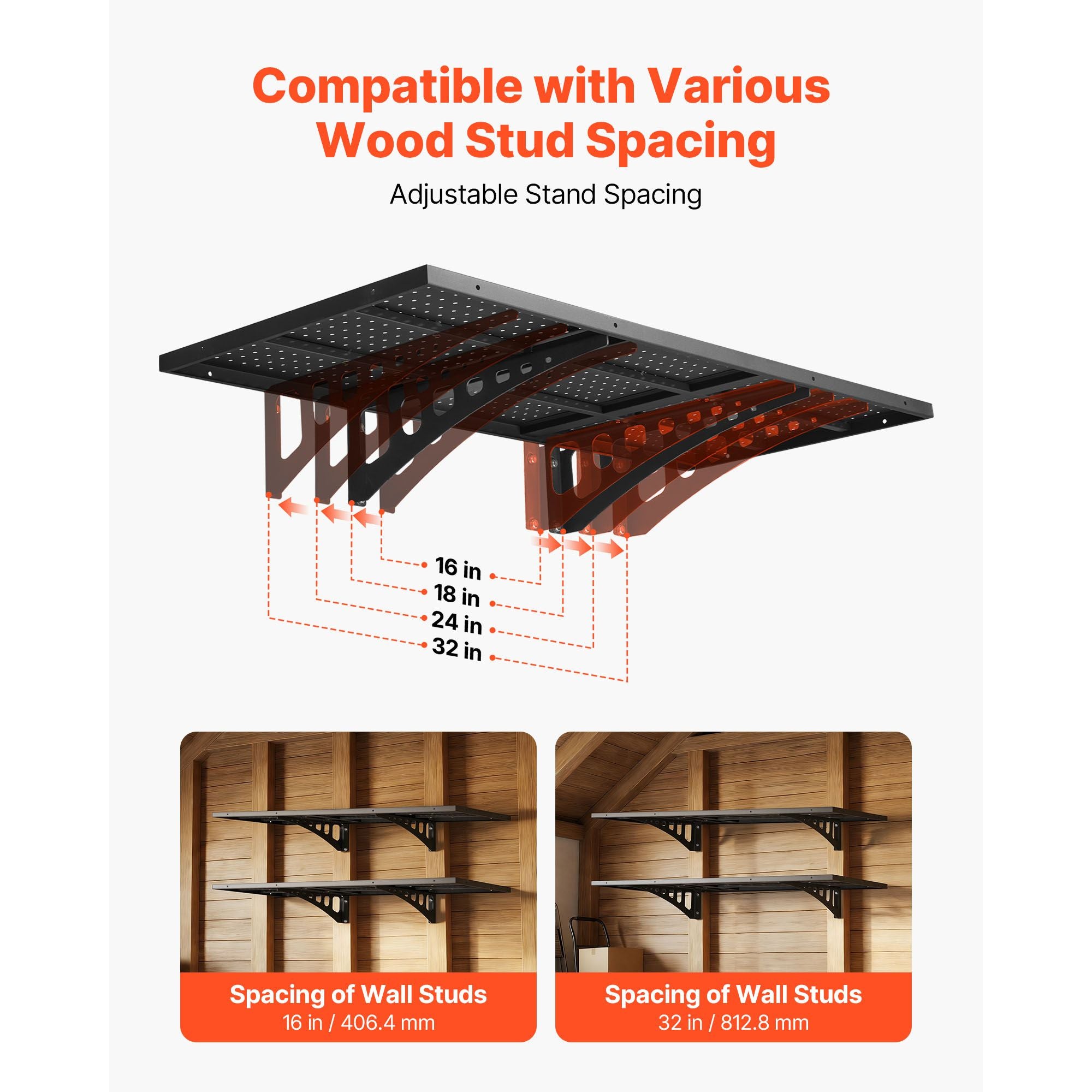 practical Wall-Mounted Garage Shelving for Secure Storage