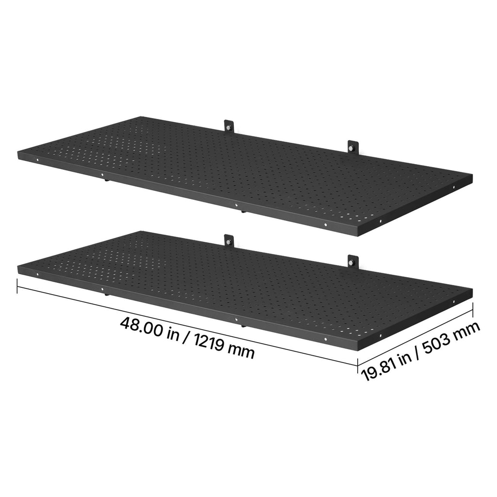 practical Wall-Mounted Garage Shelving for Secure Storage