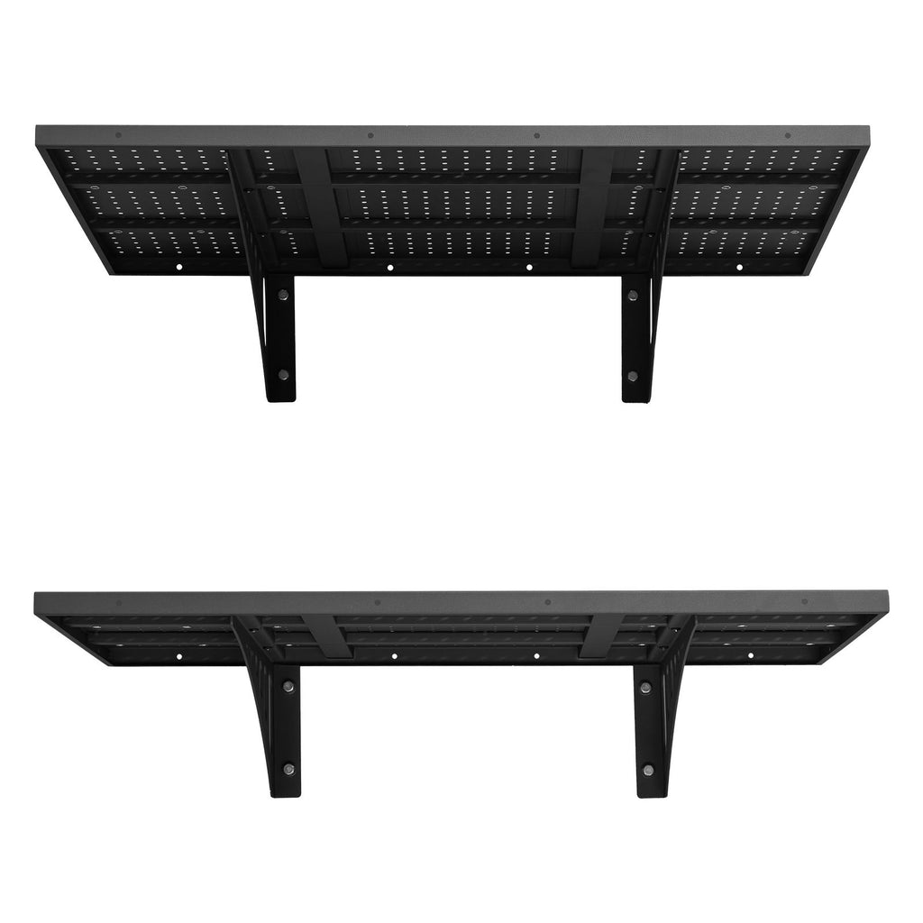 Versatile Wall-Mounted Shelving with Adjustable Mounting and Easy DIY Installation