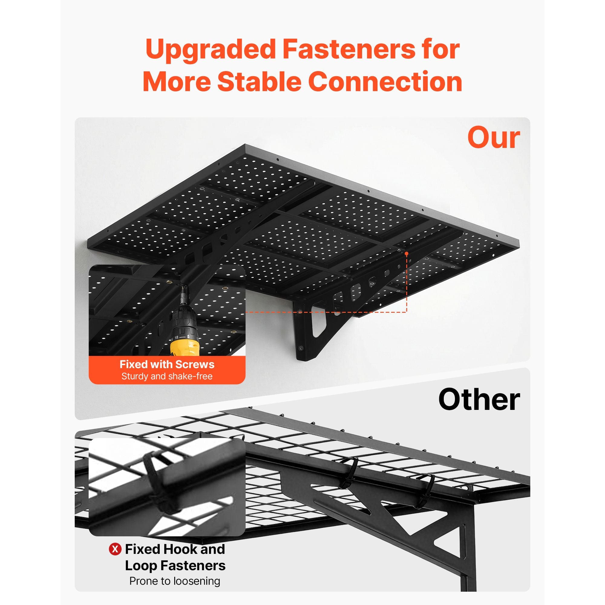 Versatile Wall-Mounted Shelving with Adjustable Mounting and Easy DIY Installation