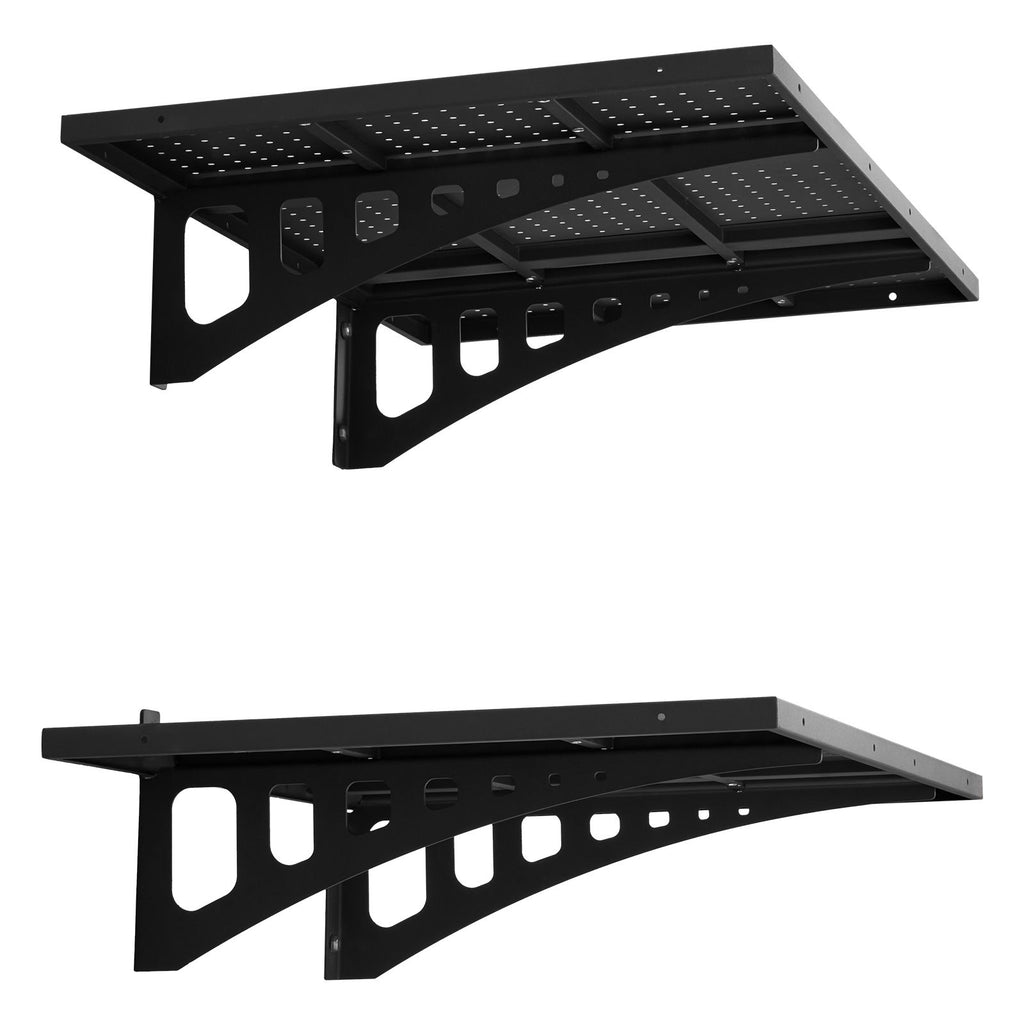 Versatile Wall-Mounted Shelving with Adjustable Mounting and Easy DIY Installation