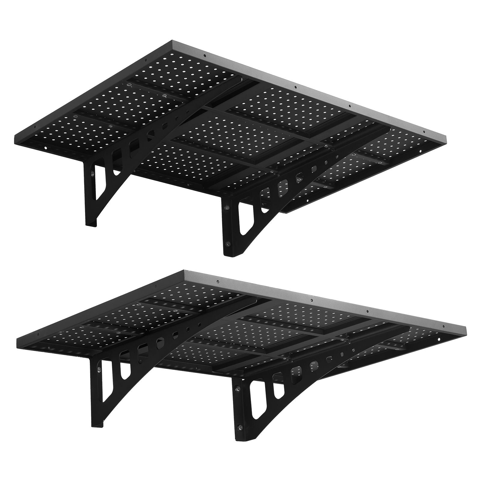 Versatile Wall-Mounted Shelving with Adjustable Mounting and Easy DIY Installation