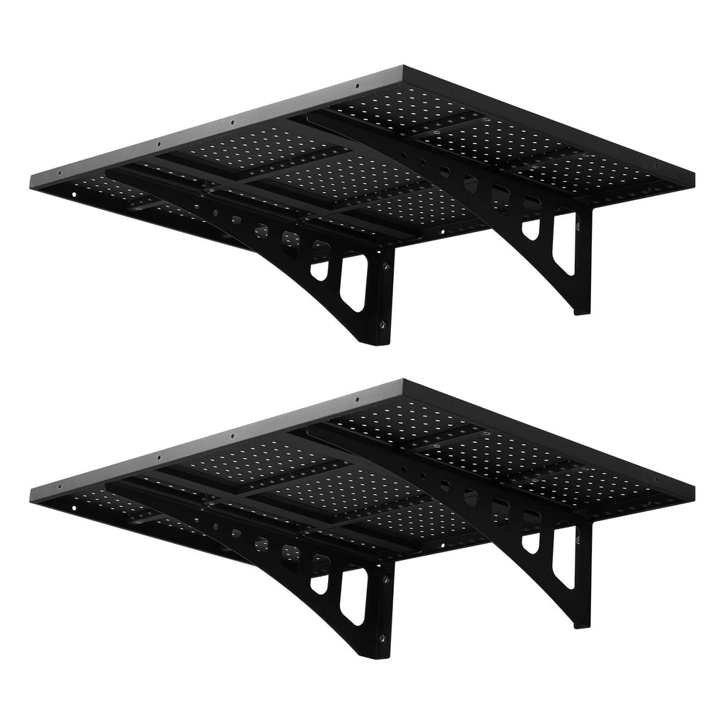 Versatile Wall-Mounted Shelving with Adjustable Mounting and Easy DIY Installation