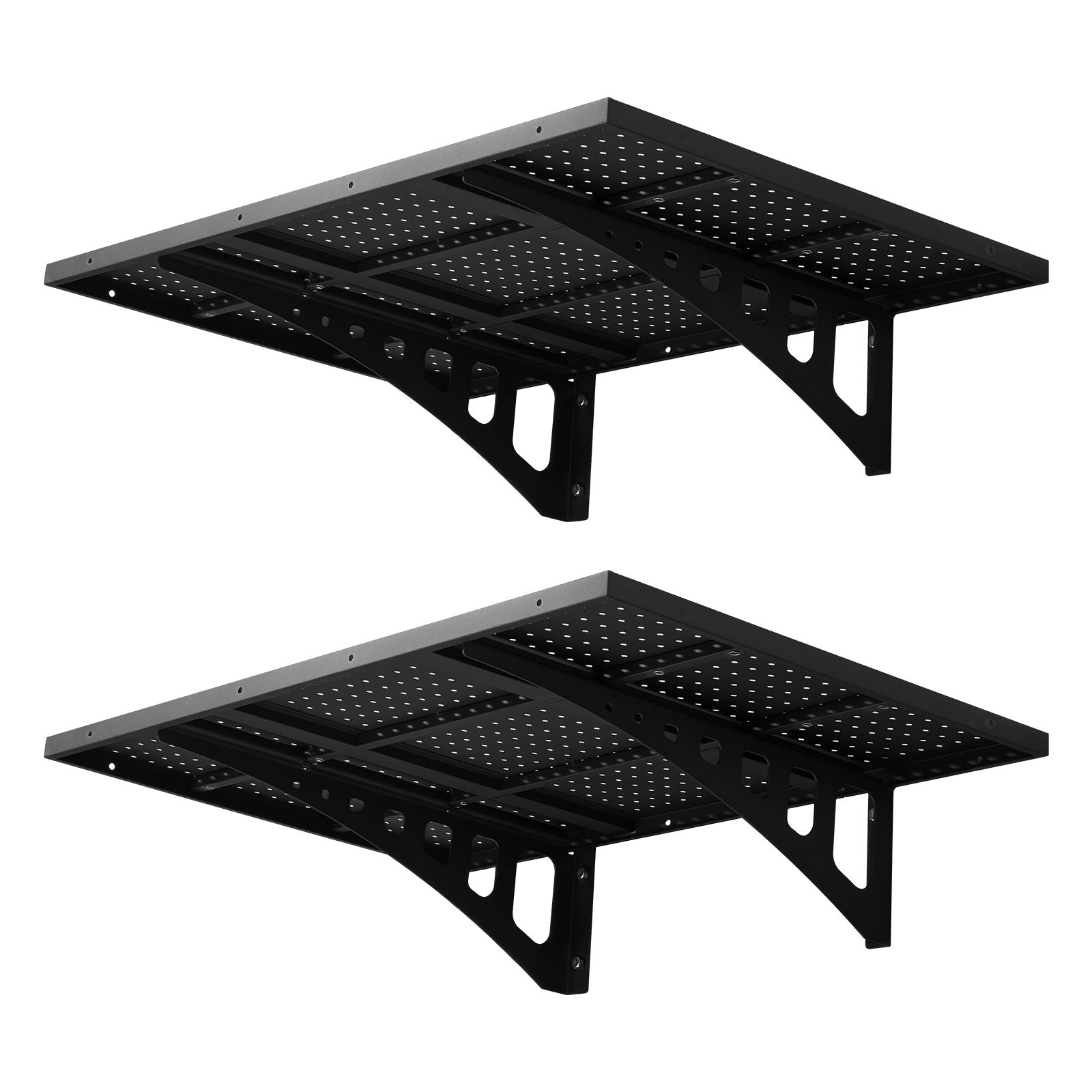 Versatile Wall-Mounted Shelving with Adjustable Mounting and Easy DIY Installation