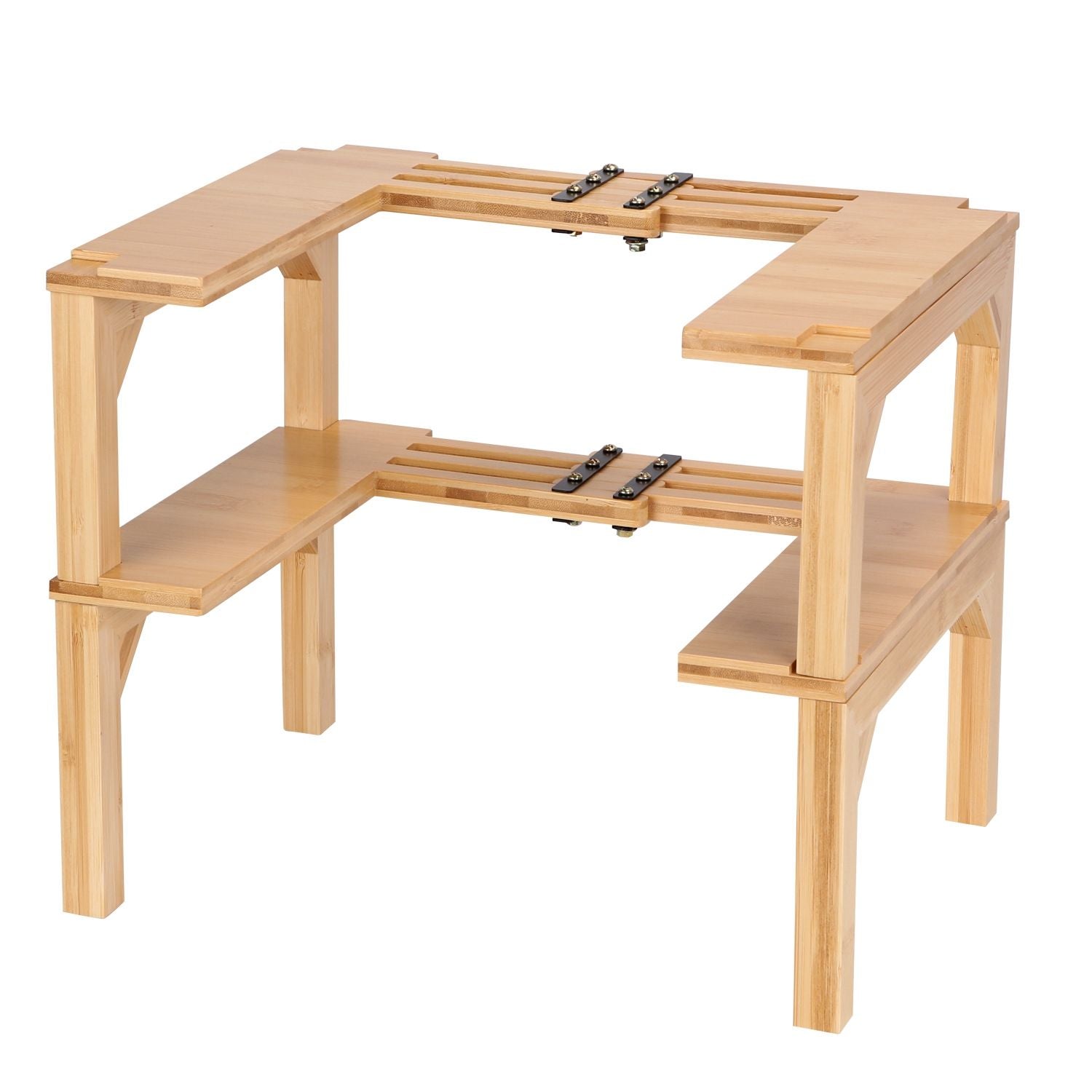 Expandable Two-Tier Stackable Spice Rack Organizer