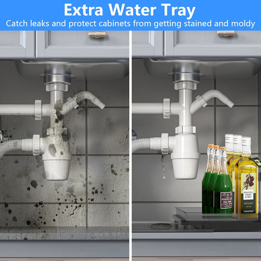 Two-Tier Pull-Out Under-Sink Cabinet Organizer