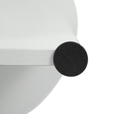 Modern Two-Tier Round Side Table with Shelf