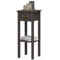2-Tier Side Table with Drawer Shelf, End Table for Living Room Hallway, Coffee