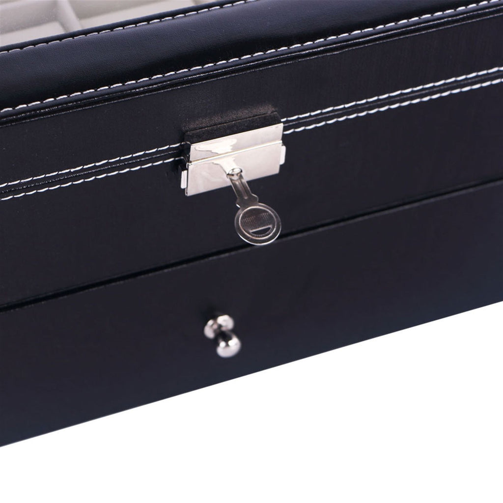 Elegant Watch Storage Box with Organized Compartments