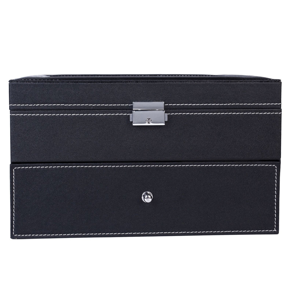 Elegant Watch Storage Box with Organized Compartments