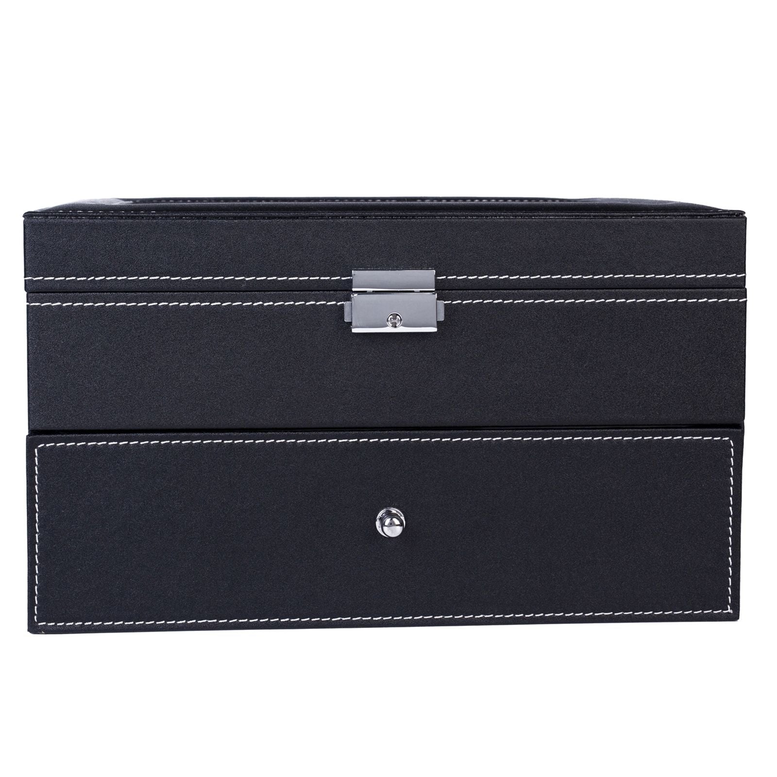 Elegant Watch Storage Box with Organized Compartments