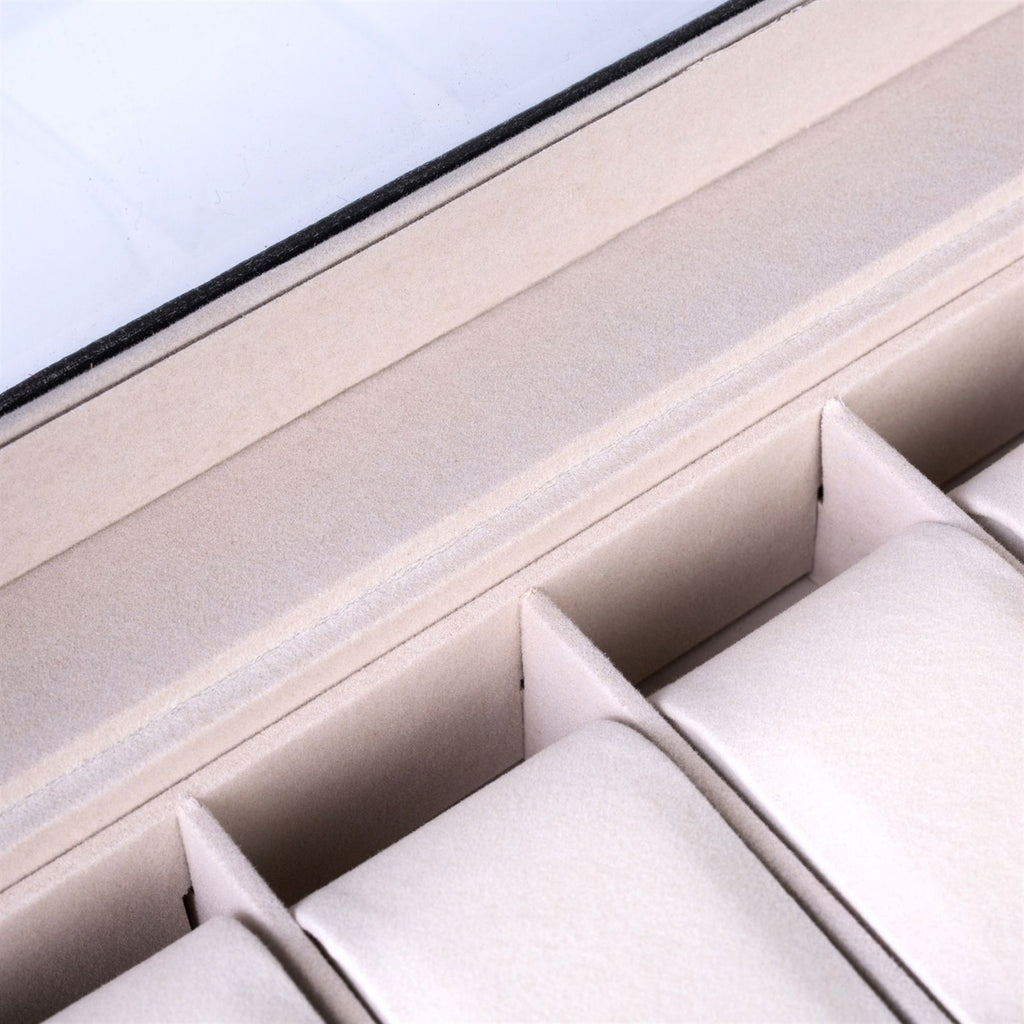 Elegant Watch Storage Box with Organized Compartments