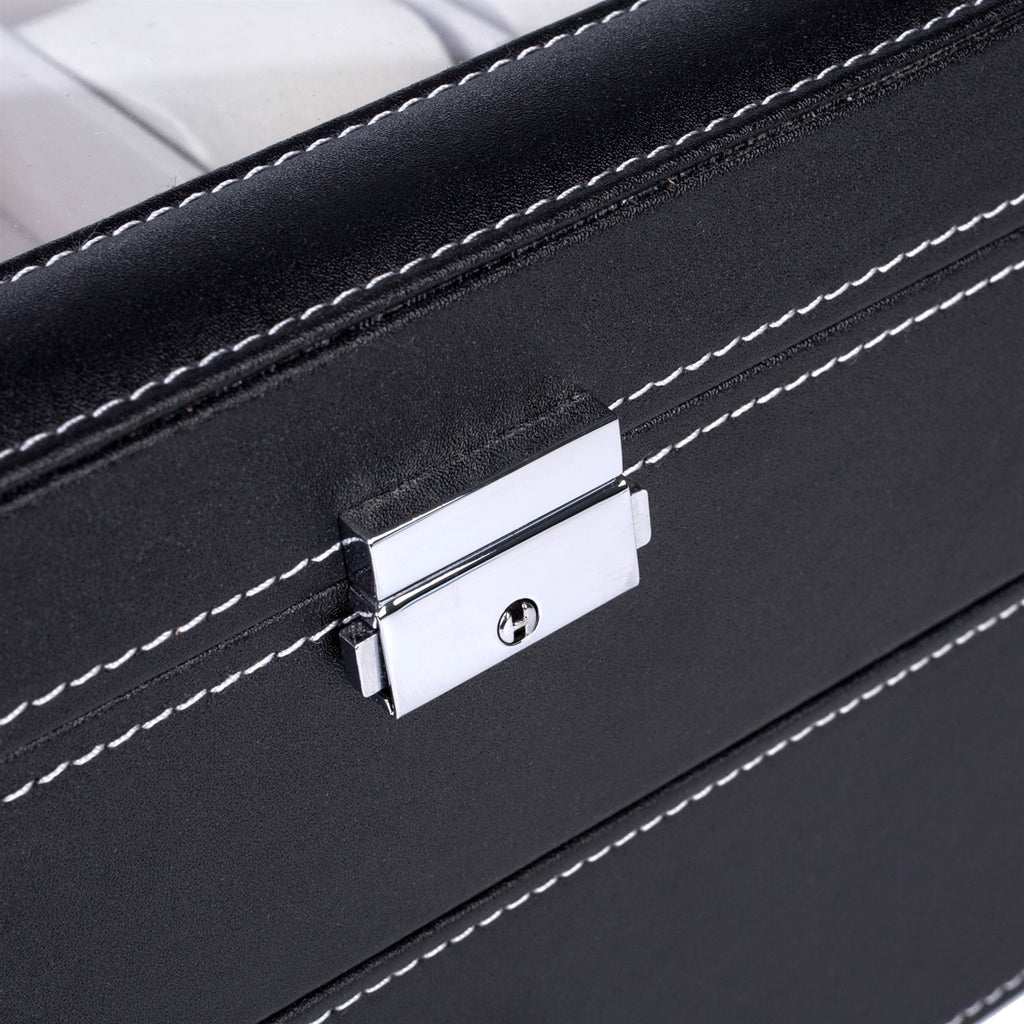 Elegant Watch Storage Box with Organized Compartments