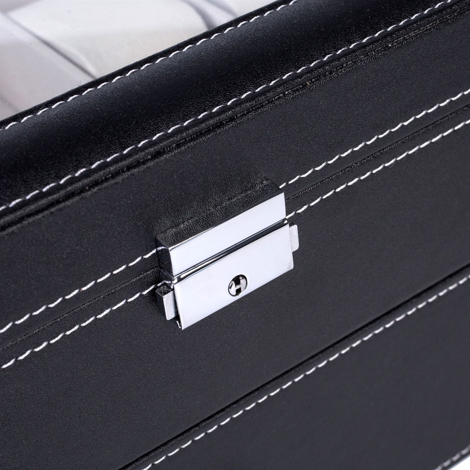 Elegant Watch Storage Box with Organized Compartments