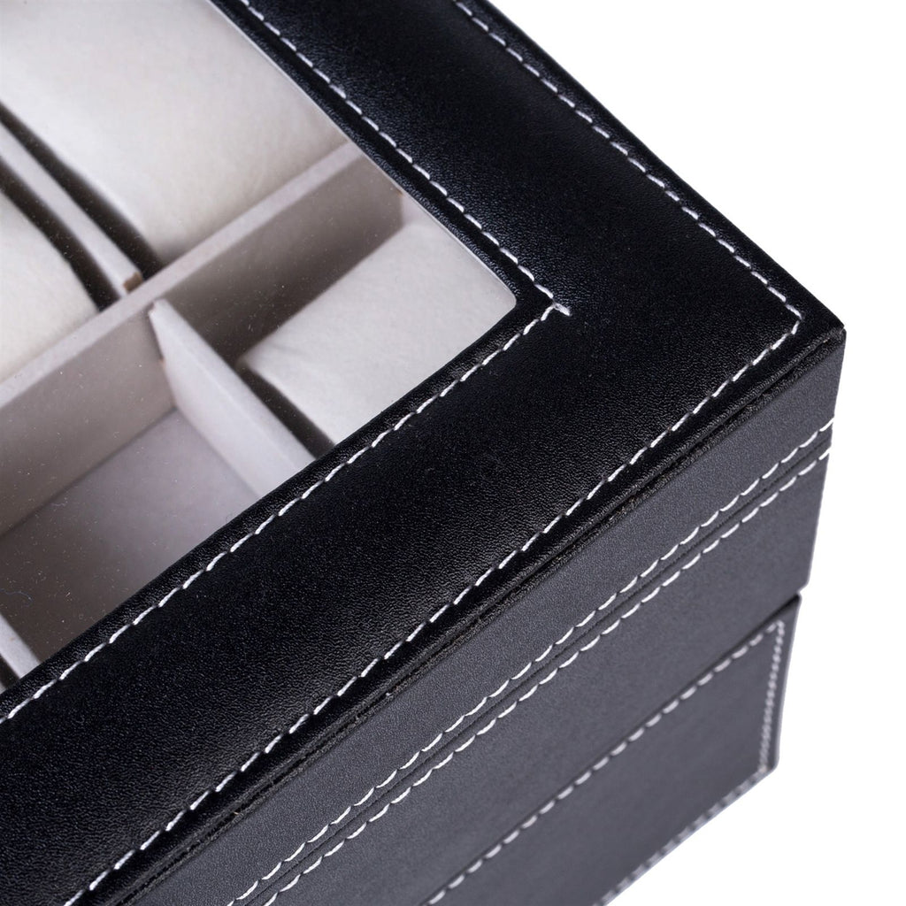 Elegant Watch Storage Box with Organized Compartments
