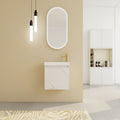 Contemporary Floating Bathroom Vanity with Reversible Sink Layout
