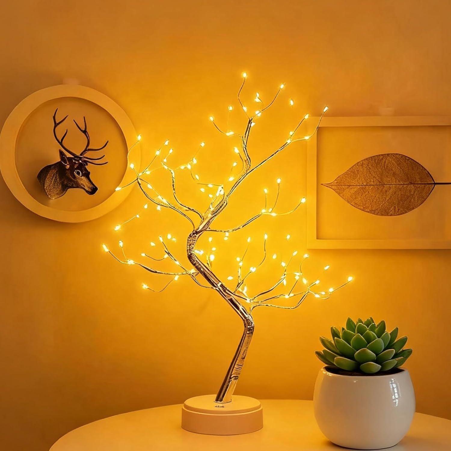 Tabletop Bonsai Tree Light with 108 LED Fairy Lights