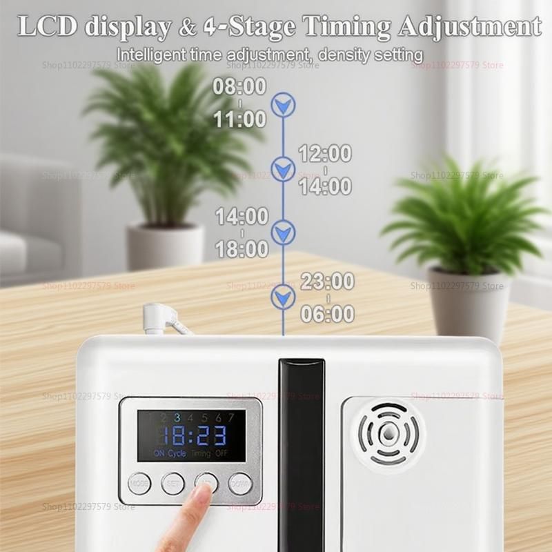 Smart Aromatherapy Diffuser With LCD Timer and Wall-Mount Option