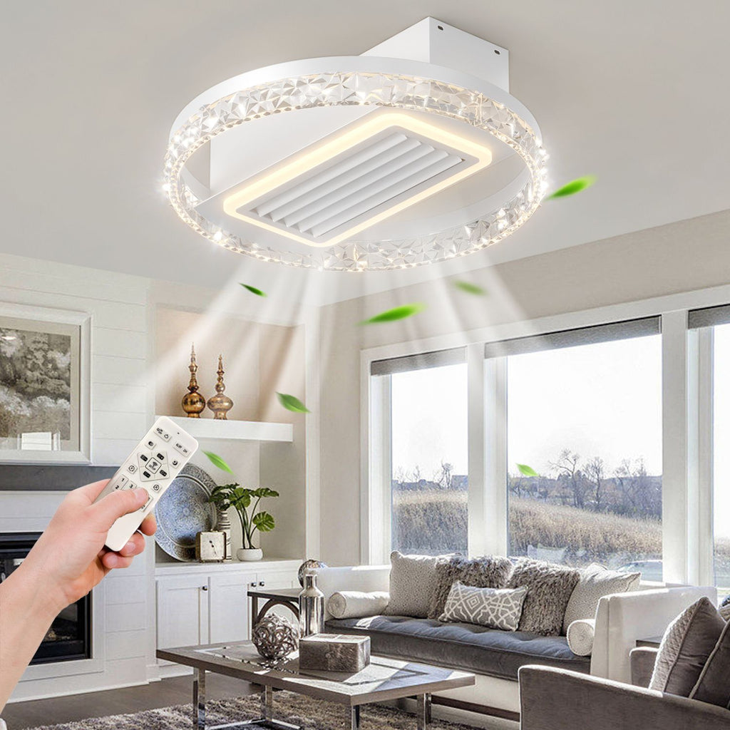 Modern Leafless Ceiling Fan with Remote and App Control