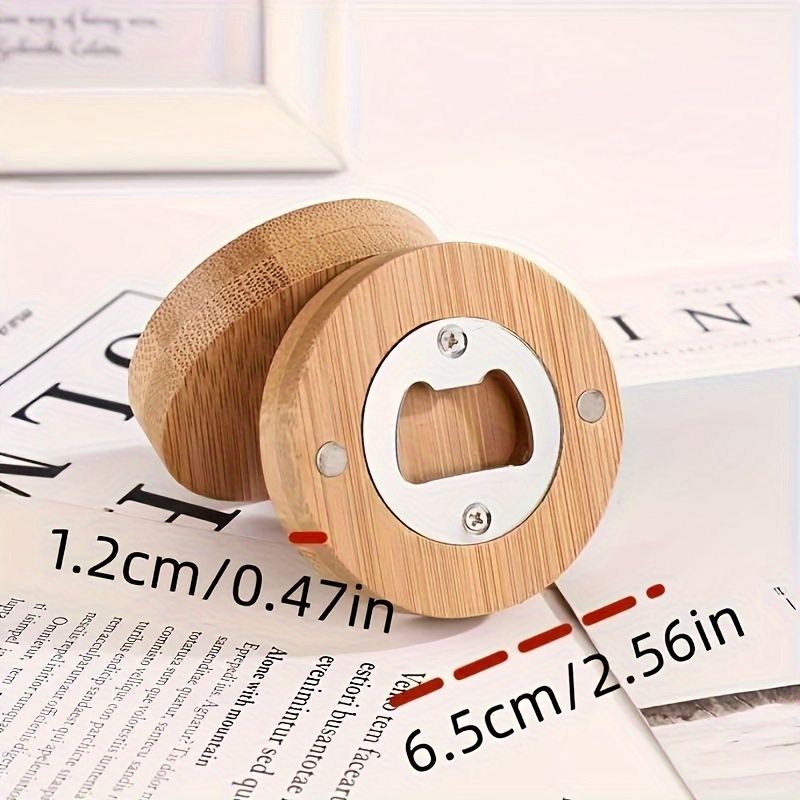 Round Magnetic DIY Bottle Opener Blanks, 20-Piece Set