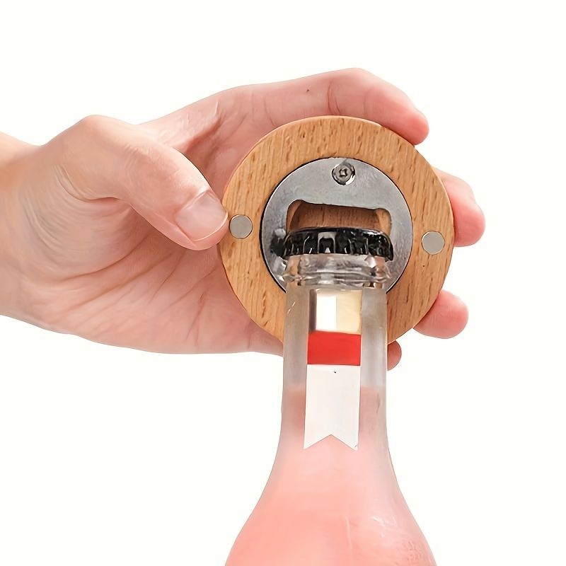 Round Magnetic DIY Bottle Opener Blanks, 20-Piece Set