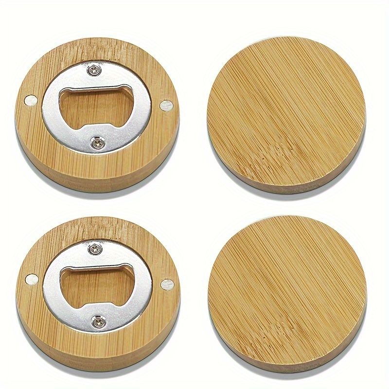 Round Magnetic DIY Bottle Opener Blanks, 20-Piece Set