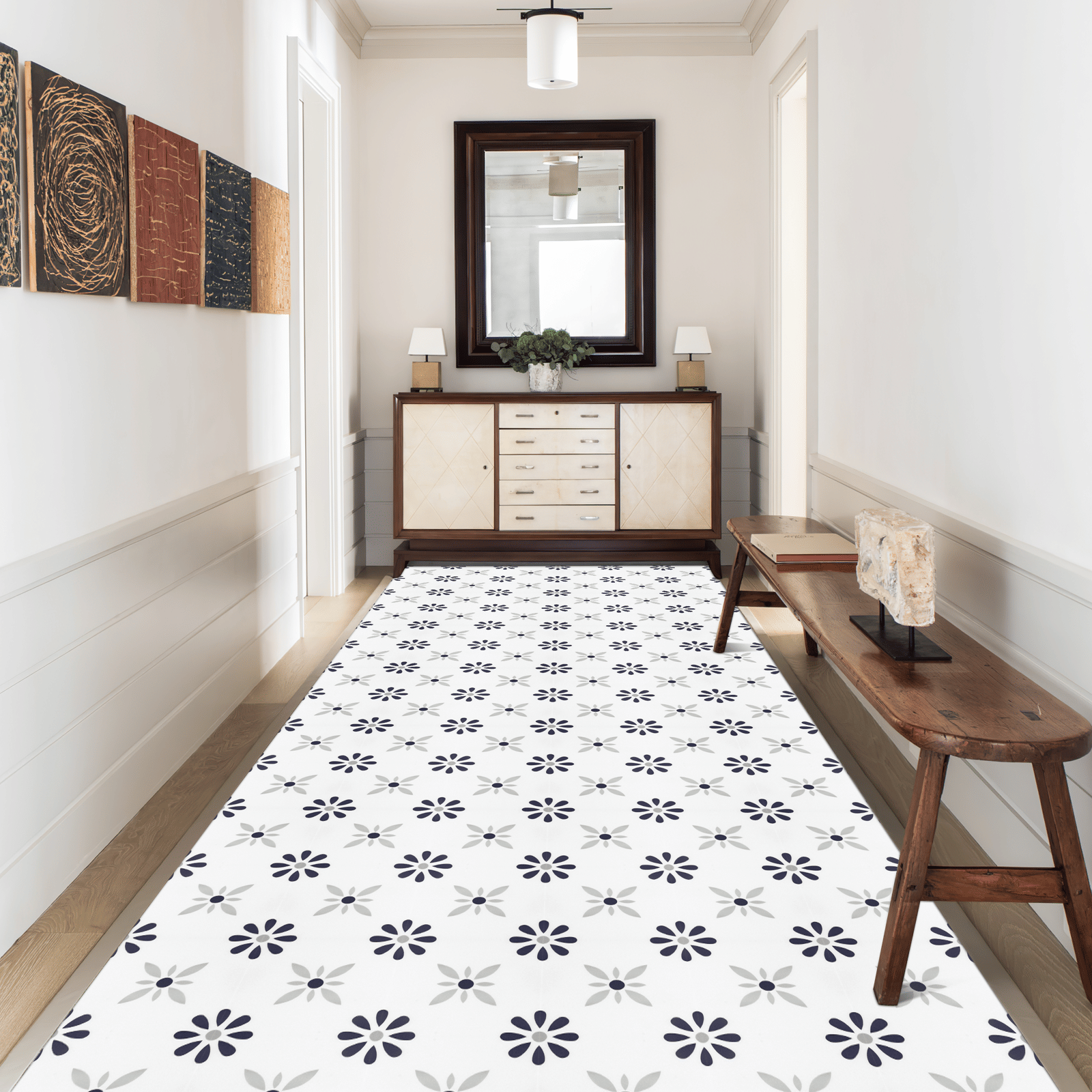 Self-Adhesive PVC Floor Tiles – water-ready & Non-Slip for DIY Home Improvement
