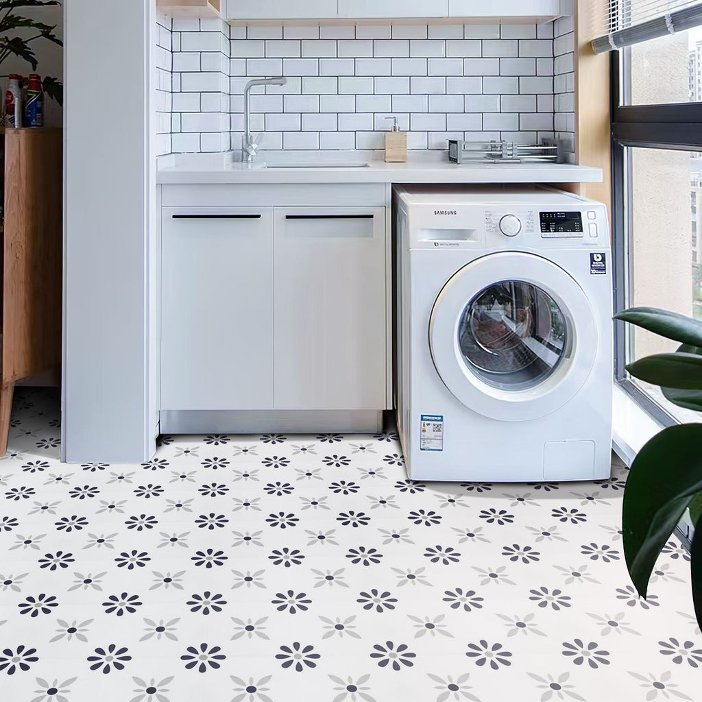 Self-Adhesive PVC Floor Tiles – water-ready & Non-Slip for DIY Home Improvement