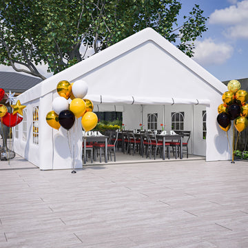 Party Tent for Weddings and BBQs with Removable Sidewalls and Storage Bags