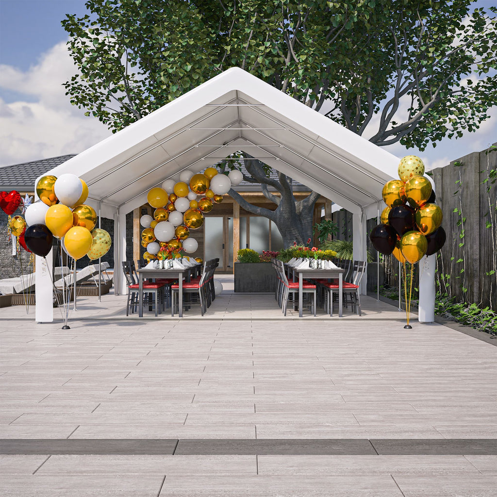 Party Tent for Weddings and BBQs with Removable Sidewalls and Storage Bags