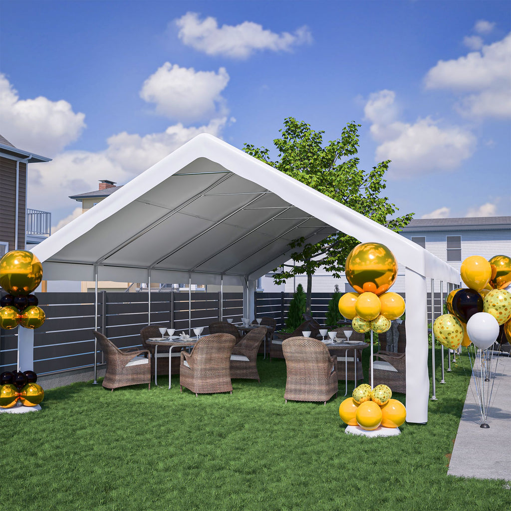 Party Tent with 3 Storage Bags & Removable Sidewalls for Outdoor Events