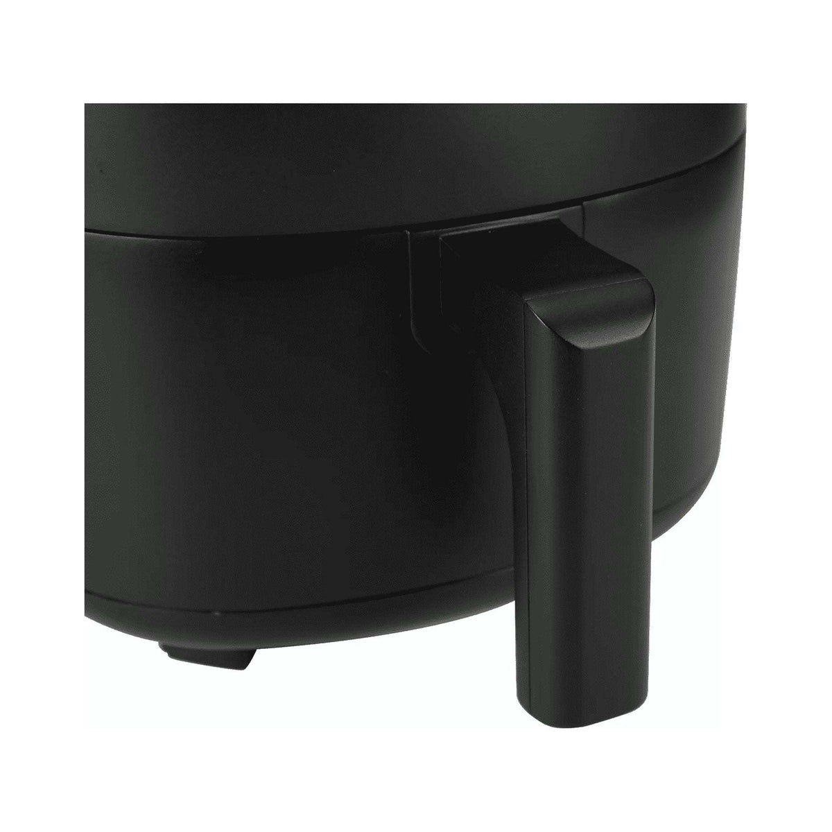 Compact Black Air Fryer with Adjustable Controls