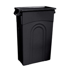 Narrow-Tall Highboy Waste Container with Easy Bag Removal and Handles