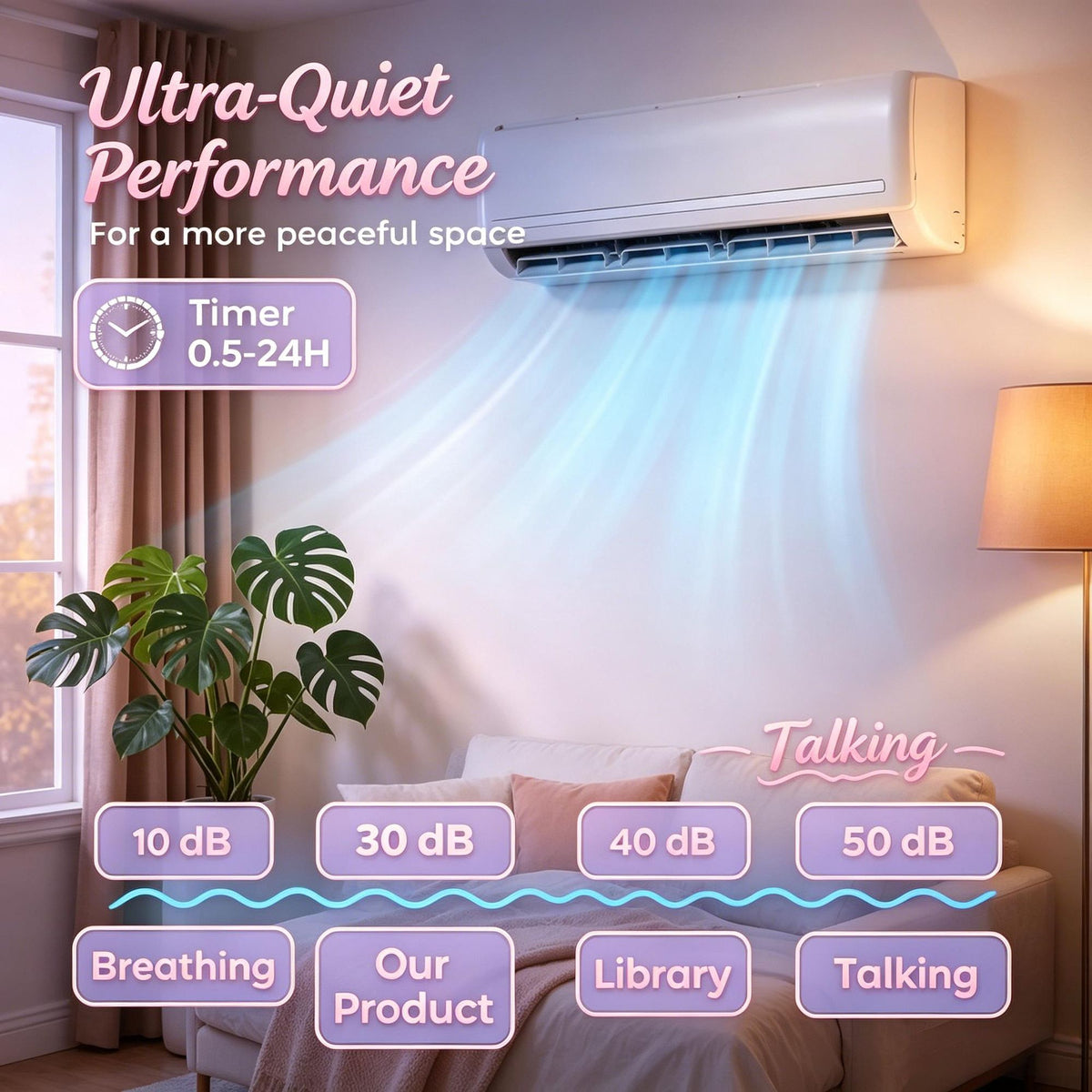 23000 BTU Mini Split Air Conditioner 19 SEER2 Inverter with Installation Kit