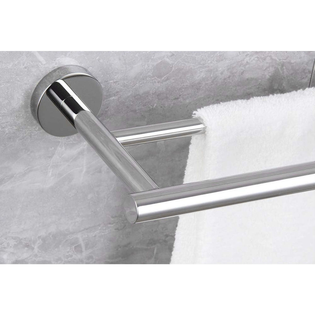 Wall-Mounted Towel Bar with Hidden Screw Design for Bath and Kitchen