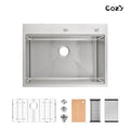 Single-Bowl Undermount Workstation Kitchen Sink
