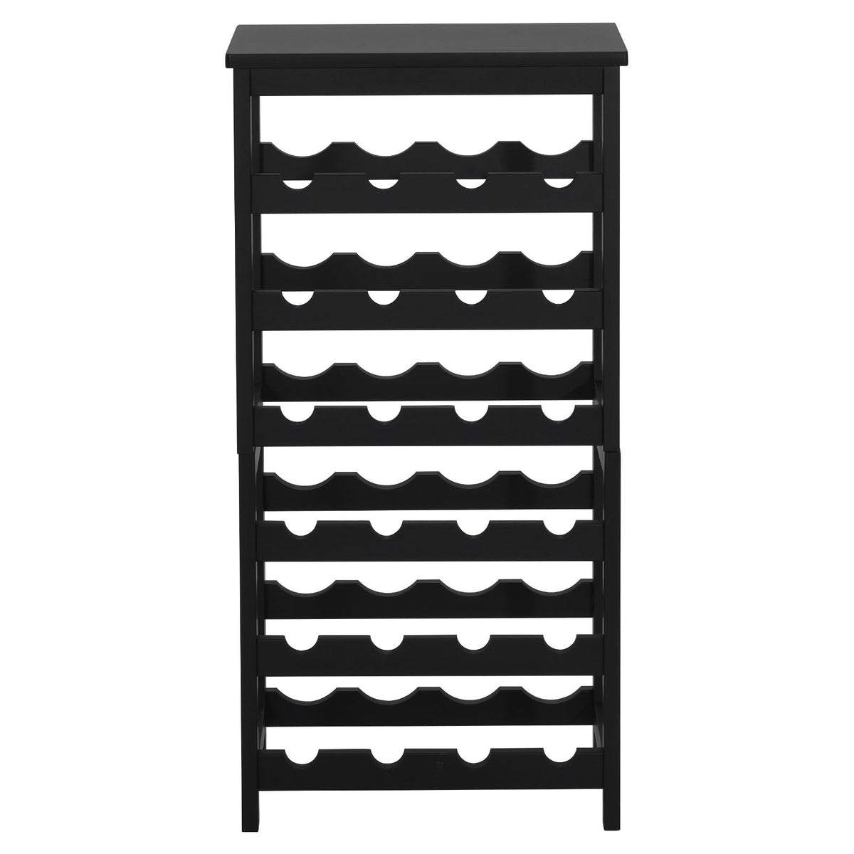 24-Bottle Detachable Wine Rack with Storage Tabletop - 6-Tier Freestanding Bamboo Wine Bottle Holder for Kitchen, Bar, Dining Room