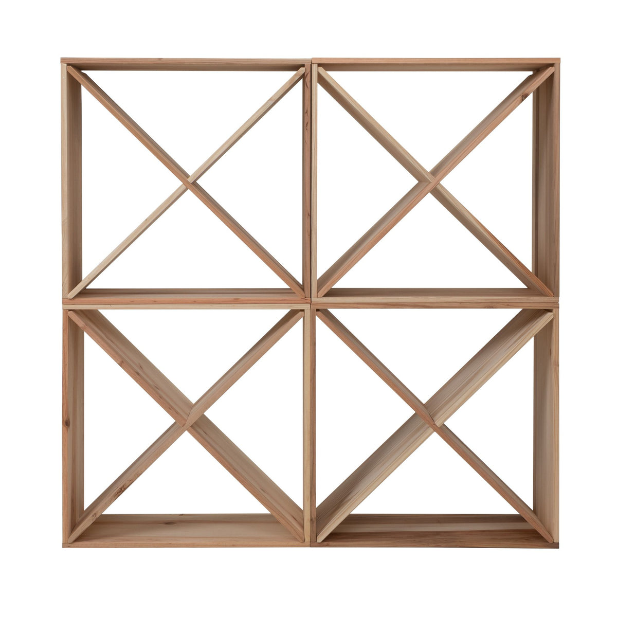 Four-Piece Modular Wine Storage Cube Set