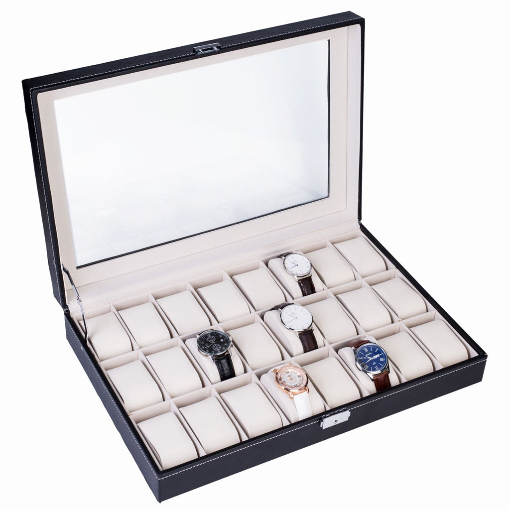 Portable Watch Organizer with Top-Opening Design