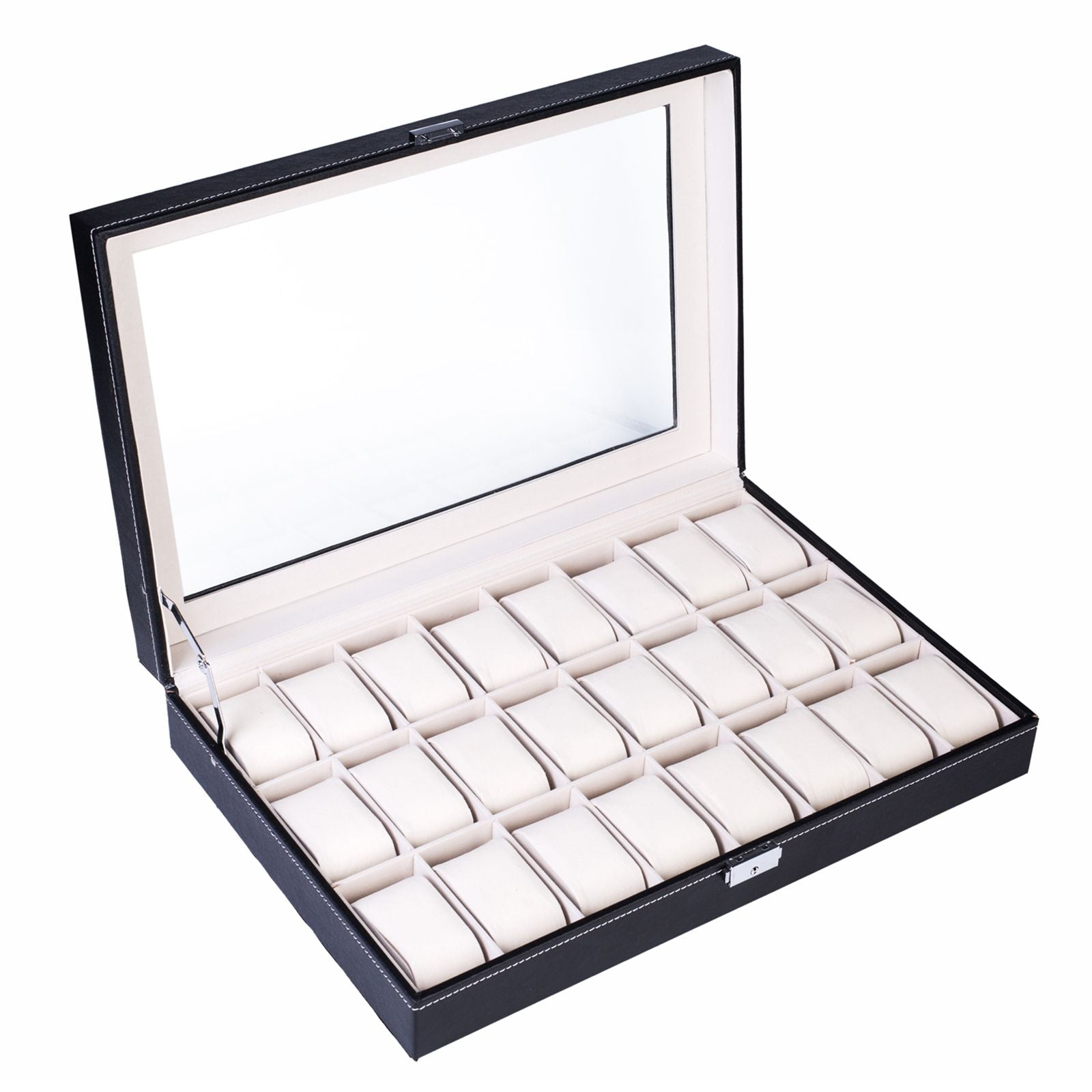 Portable Watch Organizer with Top-Opening Design