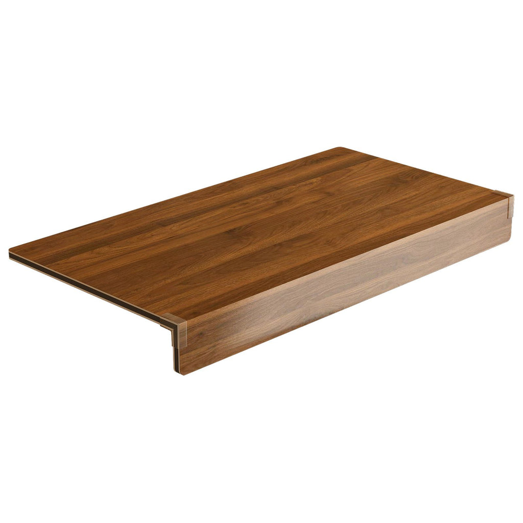 Walnut Wood-Grain Wire Shelf Cover Set