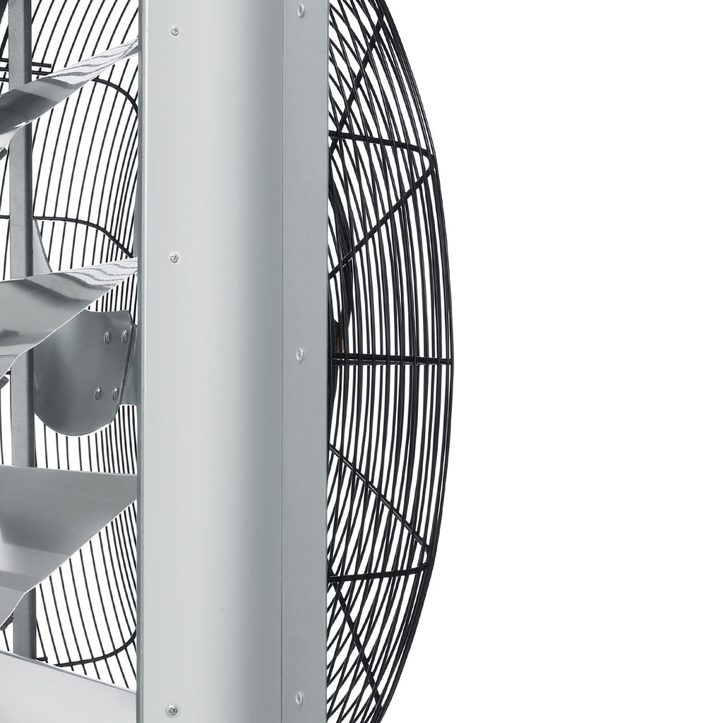 Wall-Mounted Shutter Exhaust Fan for Utility Spaces