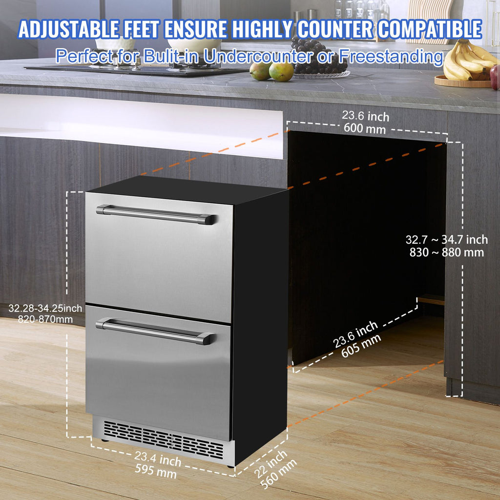 Dual-Zone Undercounter Wine Refrigerator