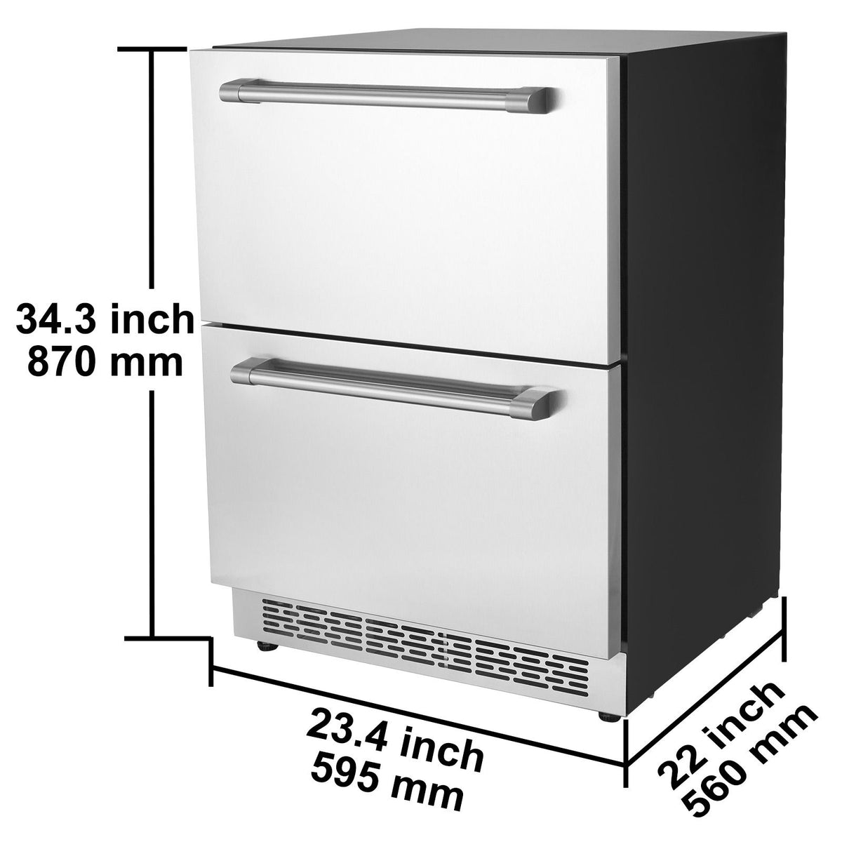 Dual-Zone Undercounter Wine Refrigerator