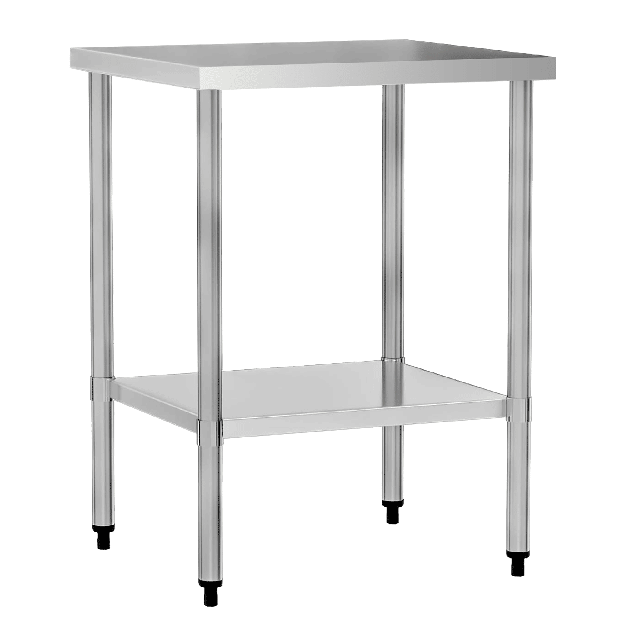 24" x 24" 18-Gauge Stainless Steel Commercial Work Table