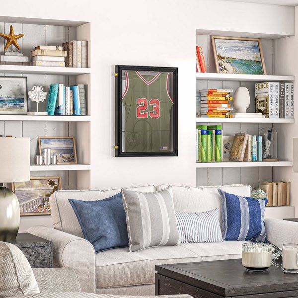 Jersey Frame Display Case with UV Protection and Lockable Latches