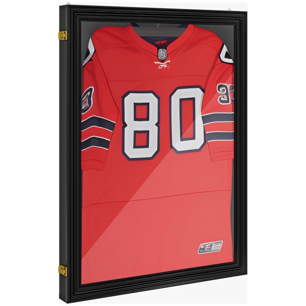 Jersey Frame Display Case with UV Protection and Lockable Latches
