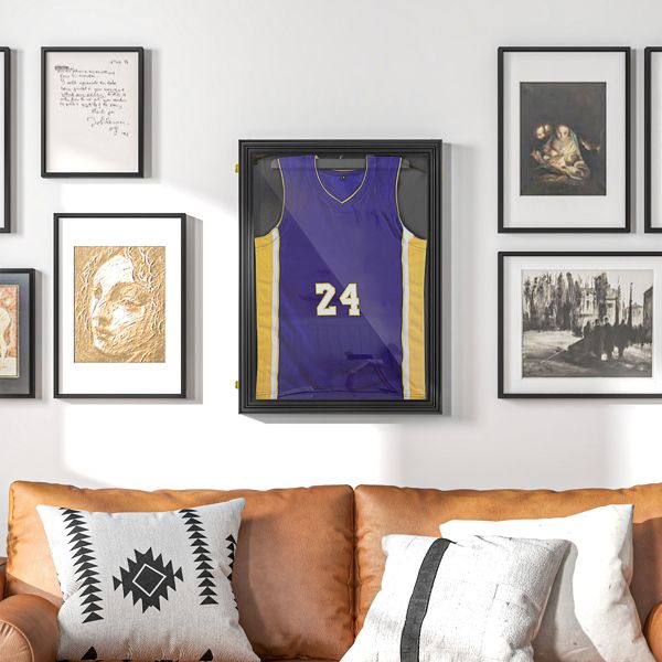 Jersey Frame Display Case with UV Protection and Lockable Latches