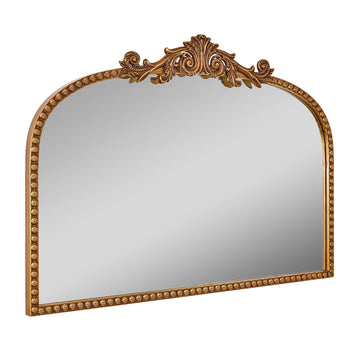 24" x 34" Gold Traditional Arch Decor Mirror - Classic Design & Elegant Accents